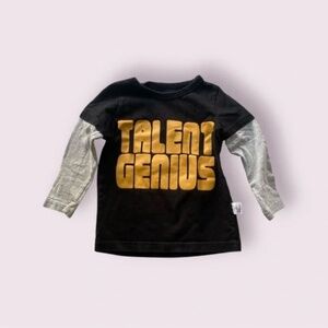 Baby ‘Talent Genius’ Baseball Tee